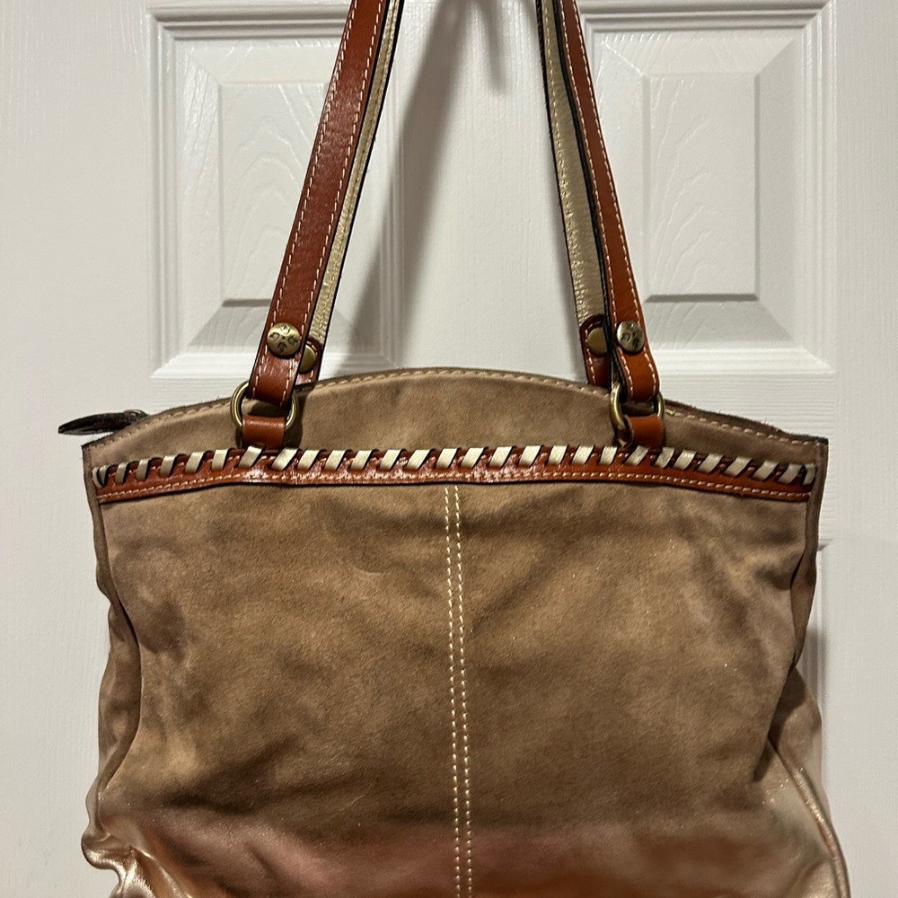 Patricia Nash Tan and Brown Shoulder Bag